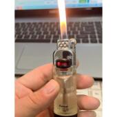 7102砂轮明火打火机定火锁火透明大气箱耐用充气款 打火机新款