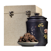 09年冰岛古树普洱茶云南熟茶老茶头500g高端紫陶罐包装 带品鉴装