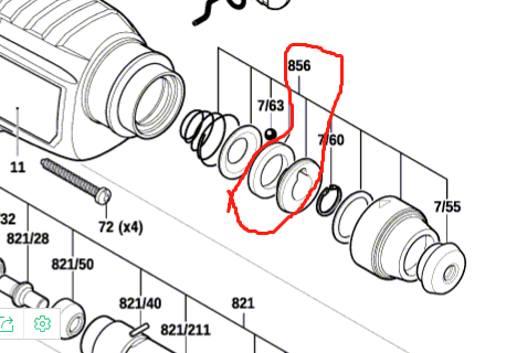 Bosch博世电锤正品原装配件GBH 220\180-LI\TBH 2000 DRE防护衬套