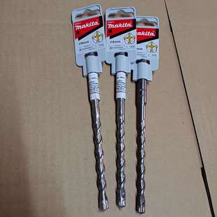 日本牧田冲击钻头合金墙壁水泥钻头两坑两槽圆柄穿透钢筋不甩肩