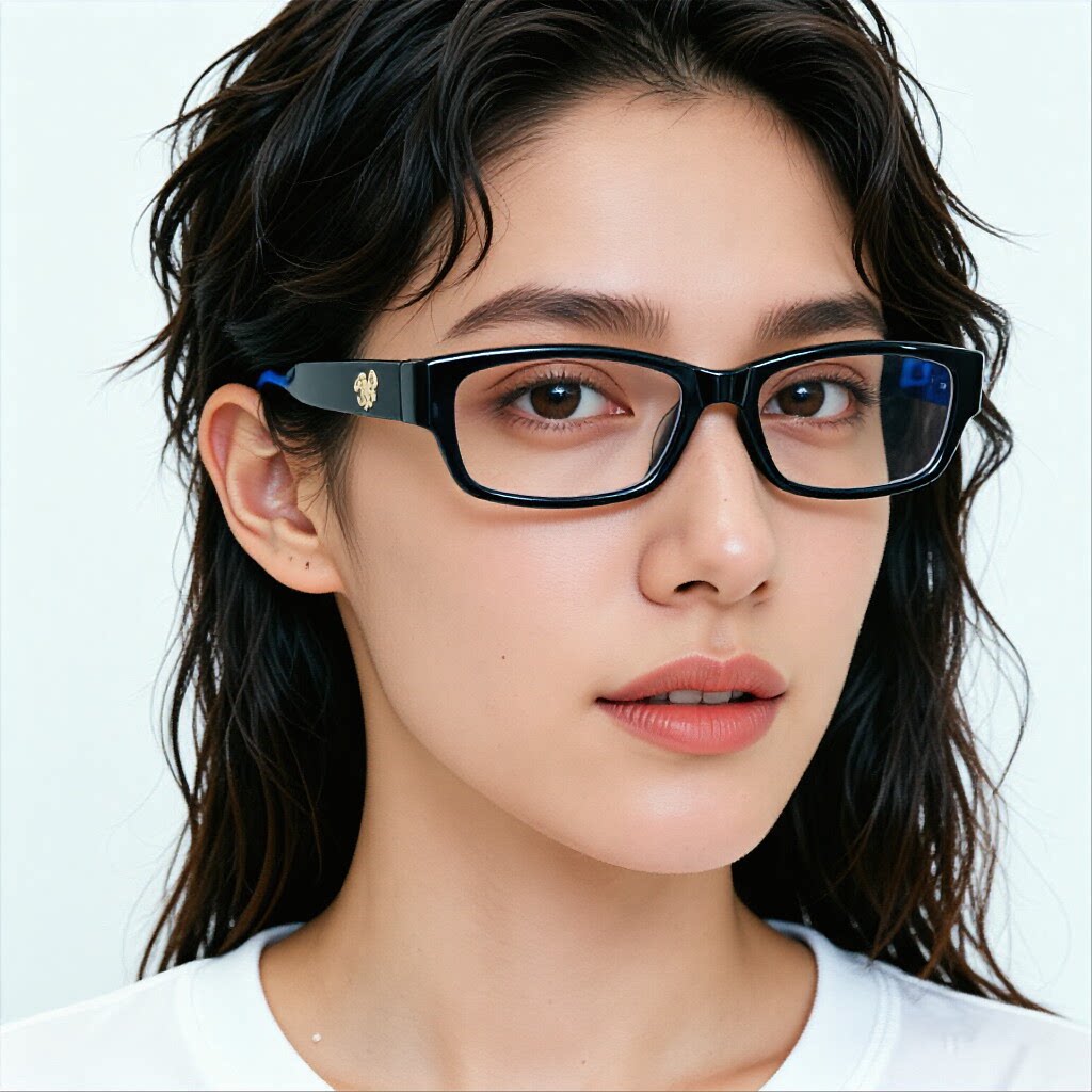 高档男士防蓝光老花镜女士板材镜框可配度数平光镜窄框文艺男素颜