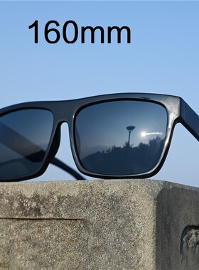 160mm超大框男士偏光太阳镜胖子大号时尚黑色墨镜男开车驾驶加大