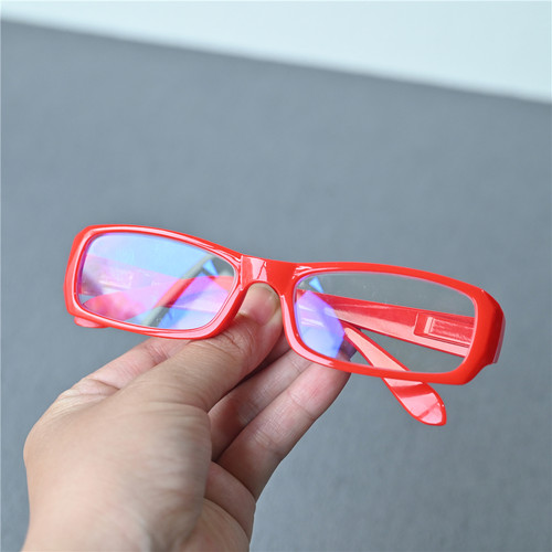 大红框女士老花镜小脸年轻防蓝光老花眼镜女款超窄框时尚平光镜