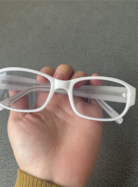 插芯TR90白色防蓝光眼镜女士男款定制度数近视眼镜框亮黑框配镜