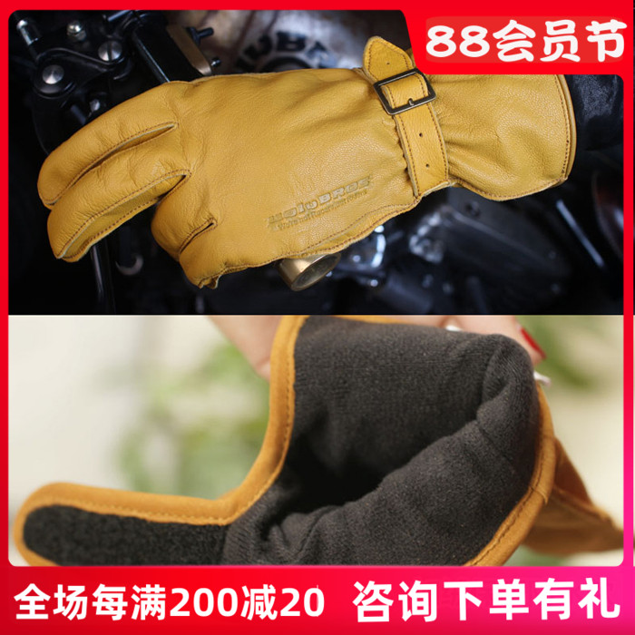 uglyBROS Halley Indiana Retro Fleece genuine leather locomotive glove motorcycle Riding keep warm have more cash than can be accounted for glovein the Motorcycle/Equipment/Fitting , Motorcyclist equipment , Knight Gloves  category - from Buy2taobao.com to provide professional Taobao agent buy service