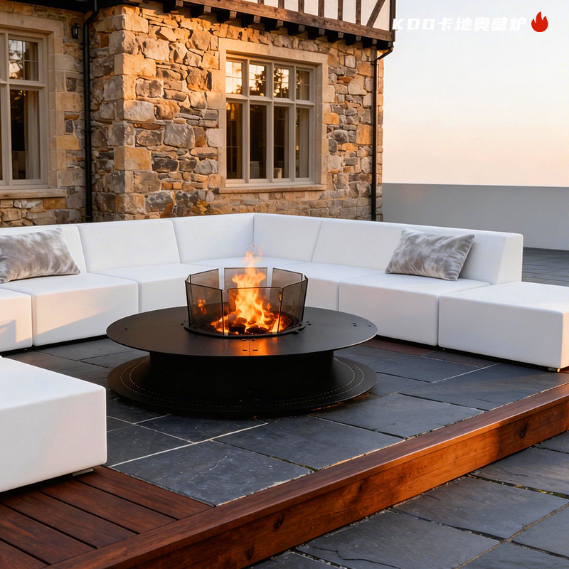 户外围炉庭院燃木柴烤火炉别墅壁炉民宿室外篝火炉取暖氛围烧烤炉