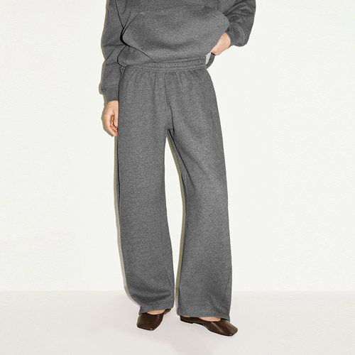 UR国内代购2025冬季女装休闲风简约日常松紧腰弯刀裤UWH650097