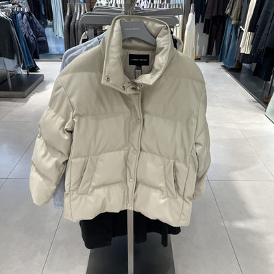 UR国内代购2025冬季女装流光风休闲简约清新立领棉服UWH150101
