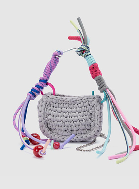 UR国内代购2025夏季女士时尚百搭风彩色绳编串珠挂饰UAYA50225