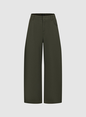 UR国内代购2025冬季女装琥珀流光风潮流简约插袋弯刀裤UWJ660005