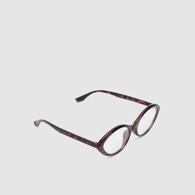 UR国内代购2025秋季女士时髦复古风玳瑁纹理猫眼眼镜UAYA50308