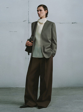 UR国内代购2026春季新款女装都市系列简约气质V领西装UWU160013