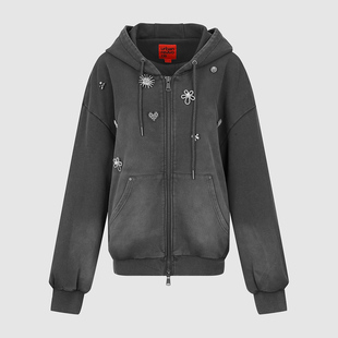 时尚 女装 潮流连帽超宽松双拉链棉服UYV150059 2025秋季 UR国内代购