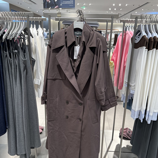 UR国内代购2025秋季女装时尚假两件设计摩登风衣外套UWA150006