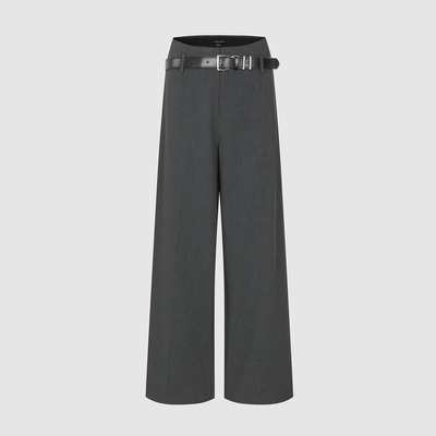 UR国内代购2025冬季女装休闲简约气质通勤格雷系阔腿裤UWG650095