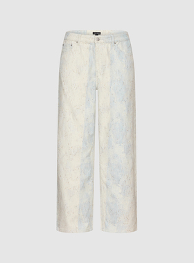 UR国内代购2026春季男装时尚设计感晕染弯刀休闲长裤UMF860010