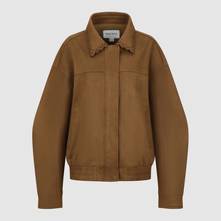 琥珀流光风都市镂空松紧腰外套UYU160004 女装 UR国内代购 2025冬季