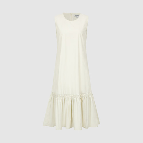 UR国内代购2026春夏女装休闲简约拼接裙摆无袖连衣裙UYY760088