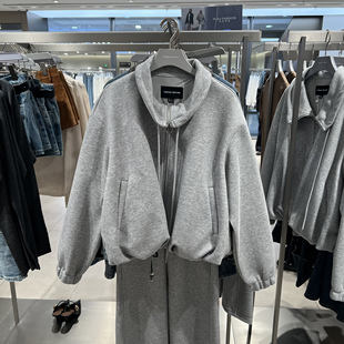 潮流休闲翻领抽绳双拉链外套UWJ160015 女装 UR国内代购 2026春季