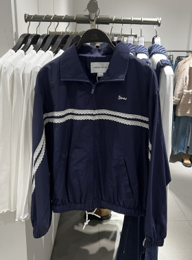 UR国内代购2026春季女装休闲运动风蕾丝花边立领外套UYY160007