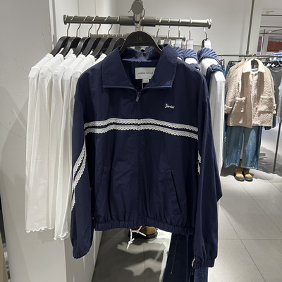 UR国内代购2026春季女装休闲运动风蕾丝花边立领外套UYY160007