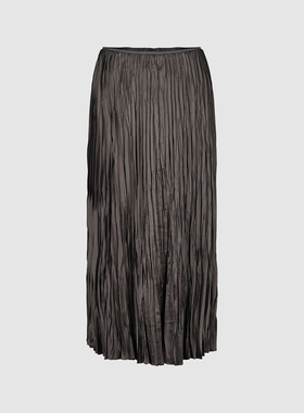 UR国内代购2026春季新款女装时尚气质褶皱松紧腰半裙UWU560003