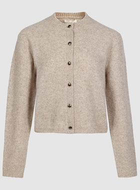 UR国内代购2026春季女装新款百搭气质羊羔绒针织开衫UWU960007