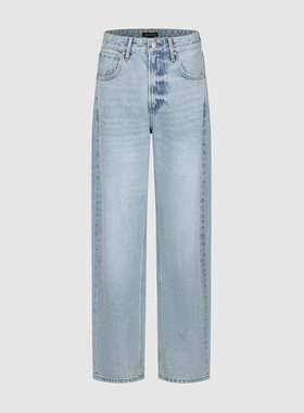 UR国内代购2026春季女装潮流复古通勤丹宁直筒牛仔长裤UWJ860009