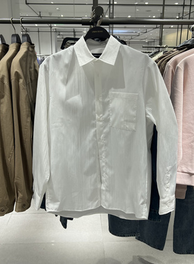 UR国内代购2026春季男装时尚简约肌理感贴袋开襟衬衫UMF260001