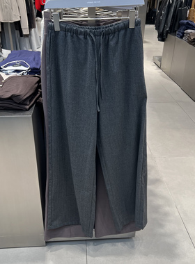 UR国内代购2026春季女装气质简约日常通勤系带阔腿裤UWM650092