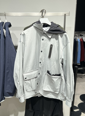 UR国内代购2026春季男潮流运动撞色连帽超宽松夹克外套UUN160004