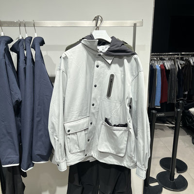 UR国内代购2026春季男潮流运动撞色连帽超宽松夹克外套UUN160004