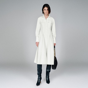 UR国内代购2026春季女装粉彩风魅力日常翻领纽扣连衣裙UWG760046