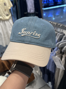 UR国内代购2026春季女士休闲撞色拼接字母刺绣棒球帽UAYA60088