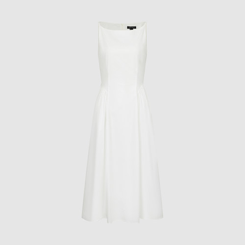 UR国内代购2026春夏女装气质简约纯色抽褶吊带连衣裙UWM760083