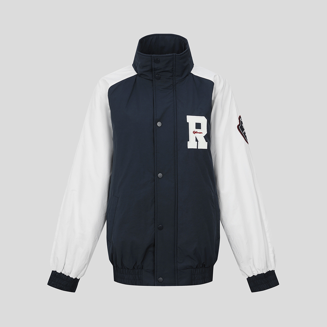 UR国内代购2025冬季女潮流撞色刺绣棒球服立领棉服外套UYV150122