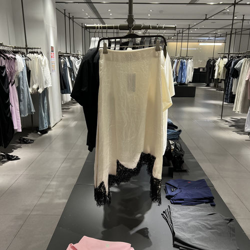 UR国内代购2025夏季女装时尚休闲蕾丝拼接半身裙短裙UWG550068