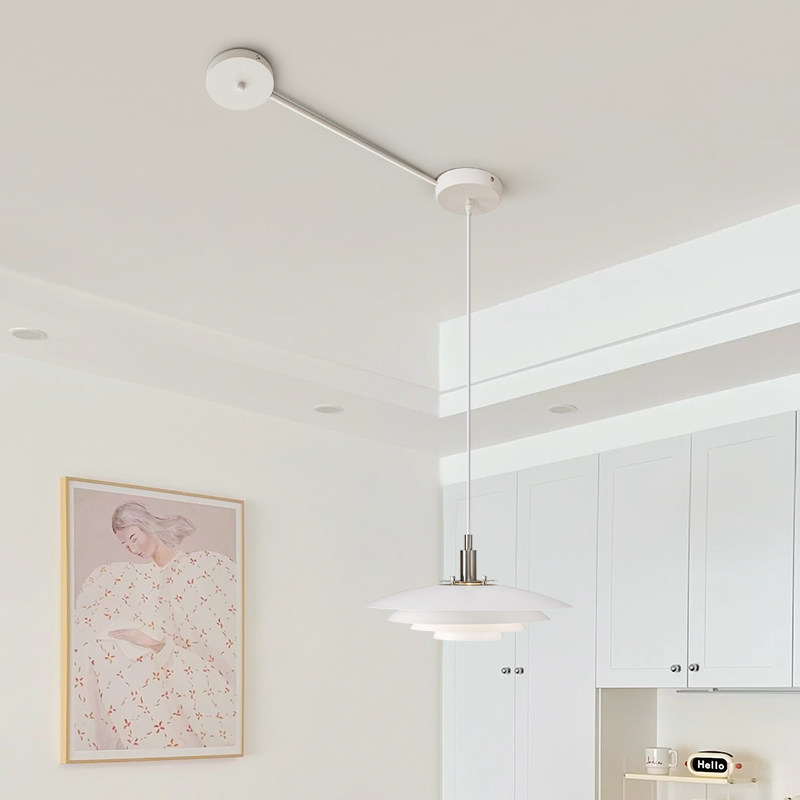 吊灯移位器餐厅灯吸顶座灯具DIY改位神器免开槽底座可移位配件