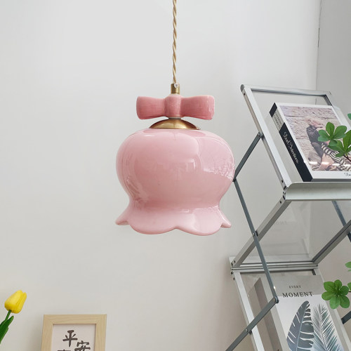 新款法式氛围感床头小吊灯