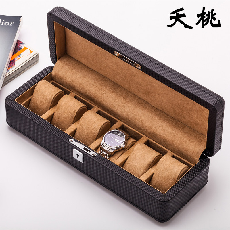 carbon fibre Leather Watch Box woodiness Mechanical watches Display box Collection storage box Lockin the Accessories/Fashion Jewelry, Jewelry storage , Jewelry Box  category - from Buy2taobao.com to provide professional Taobao agent buy service
