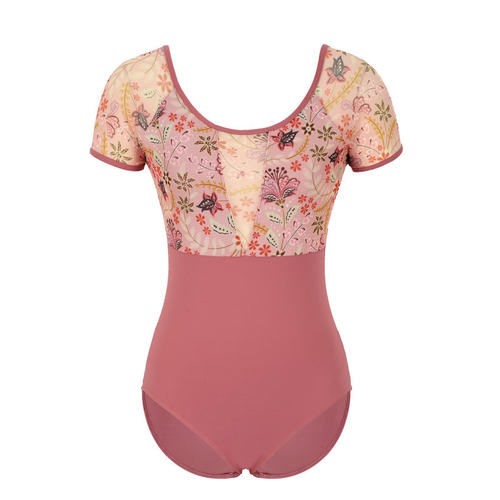芭蕾舞练功服大人形体服空中瑜伽连体衣学生艺考蕾丝体操服新品夏 - 封面