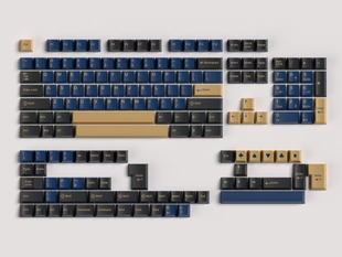 大叶蓝武士Cherry Keycap原厂高度键帽ABS材质二色163键机械键帽