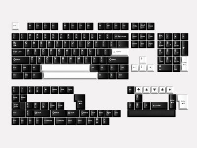 大叶键帽WOB键帽原厂高度Cherry Keycap二色工艺ABS材质163大全套