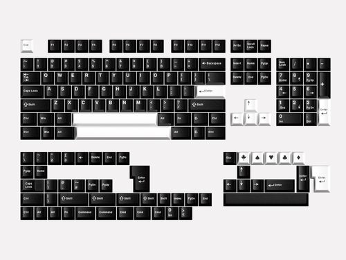 大叶键帽WOB键帽原厂高度Cherry Keycap二色工艺ABS材质163大全套