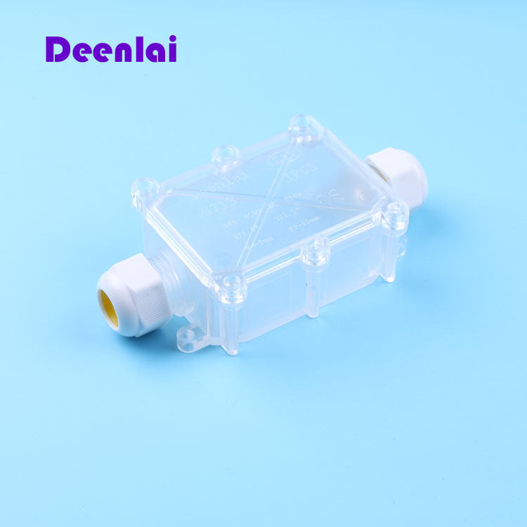 供应Deenlai IP68防水等级防水接线盒透明UV防晒具有CE认证接盒