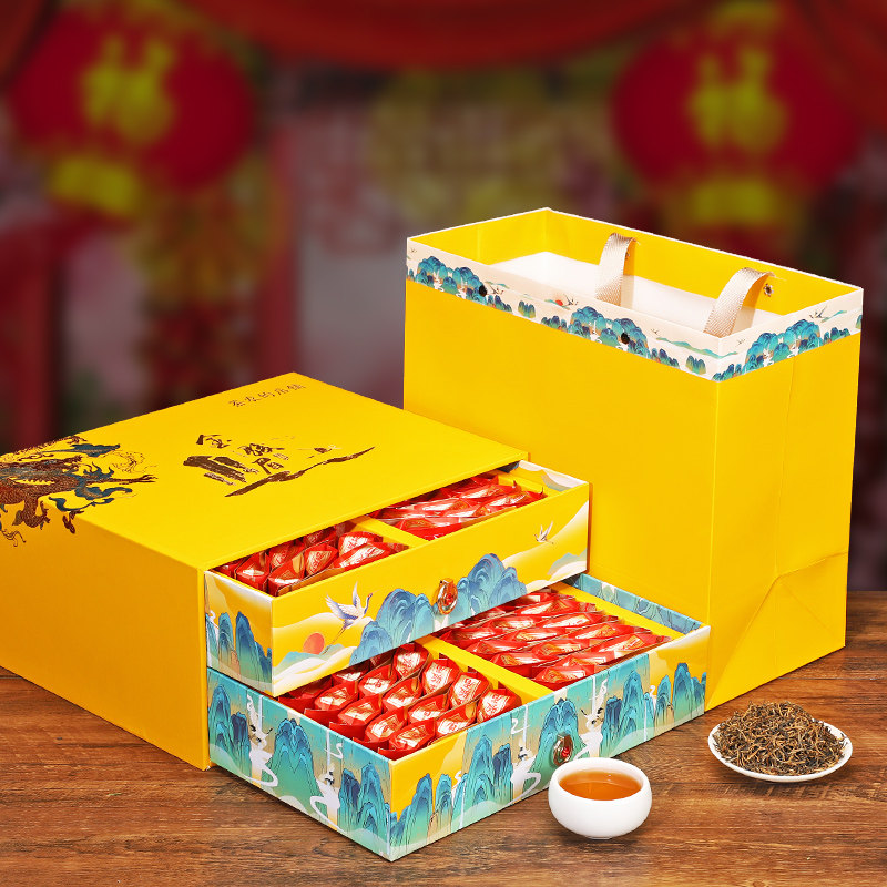 新茶金骏眉红茶茶叶特级正宗蜜香浓香型礼盒装养胃黄芽金俊眉500g