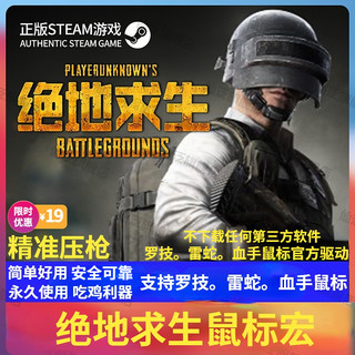 pubg吃鸡雷蛇压枪鼠标宏usp连点cf炼狱lol绝地求生csgo罗G压枪宏