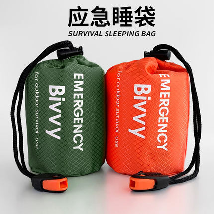 徒步爬山户外应急睡袋野营信封睡袋保温急救袋防晒急救毯