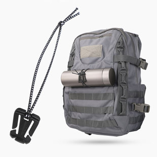 MOLLE系统背包战术背心固定织带扣水管夹扣绕线器扩展配件