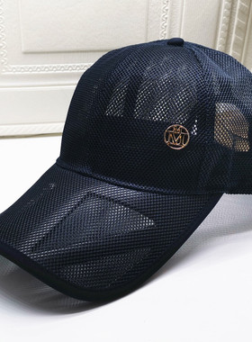 遮阳帽网眼薄款字母大头围新品
